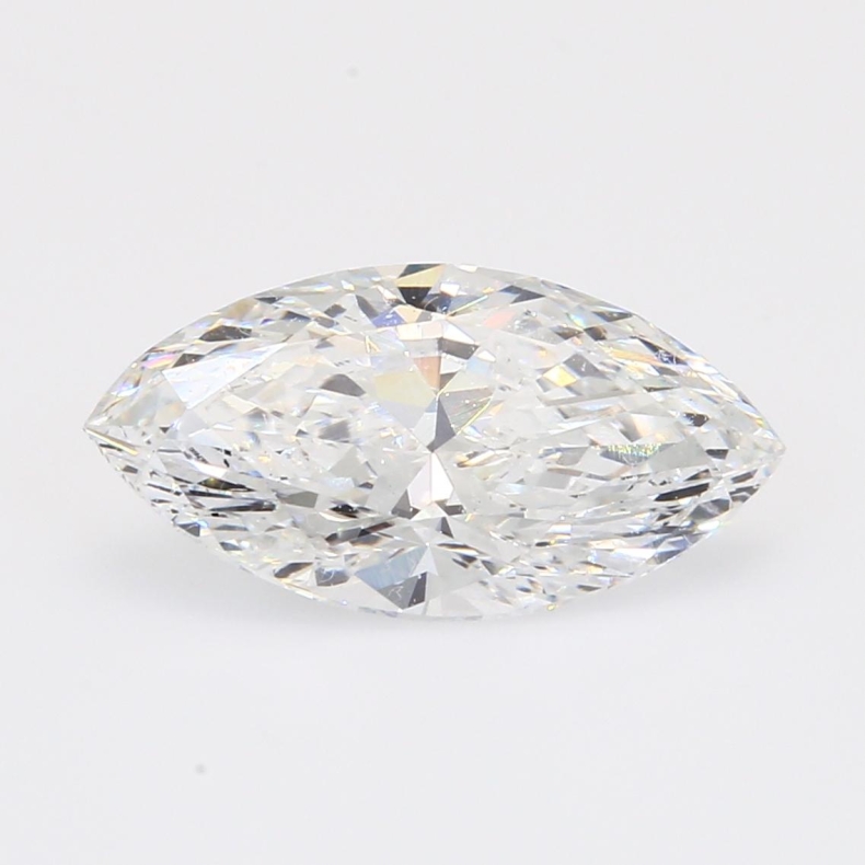 2.58 Carat marquise-cut white lab-grown IGI-certified diamond