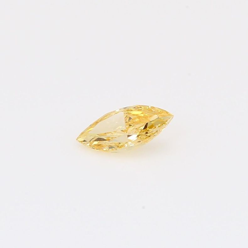 0.33 Carat marquise-cut fancy orange diamond