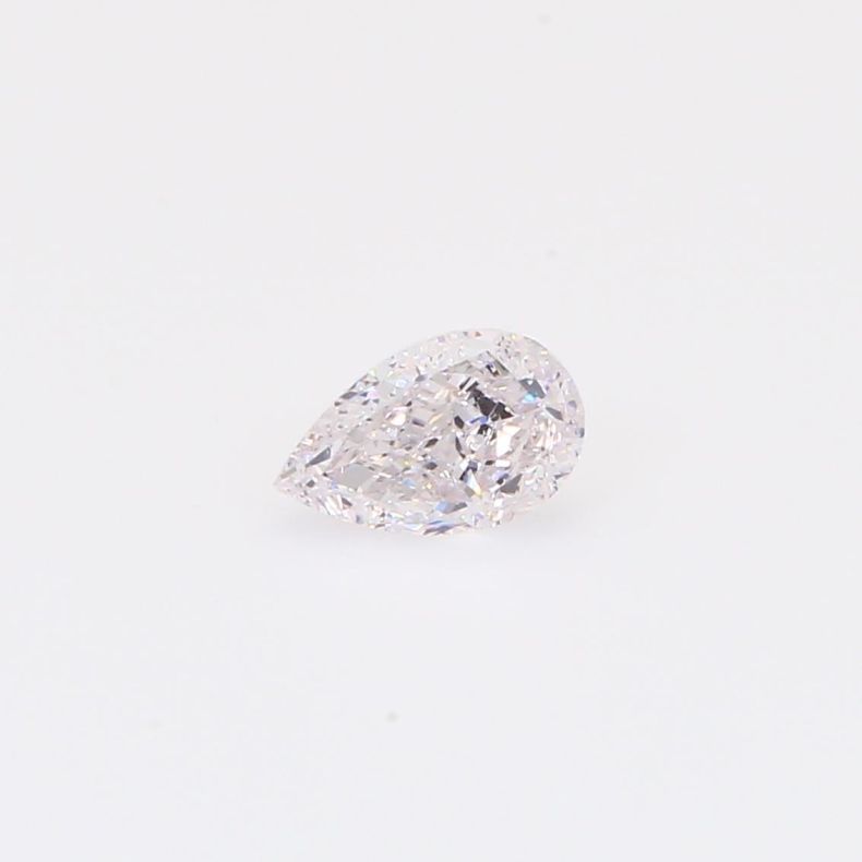 0.47 Carat pear-cut light purplish-pink diamond