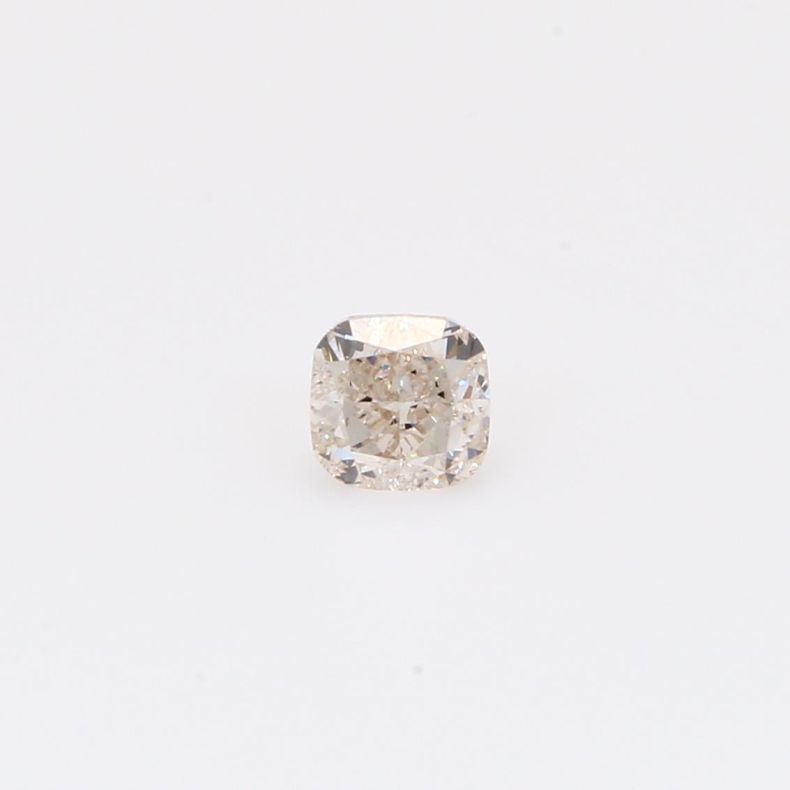 0.38 Carat cushion-cut light purplish-pink diamond
