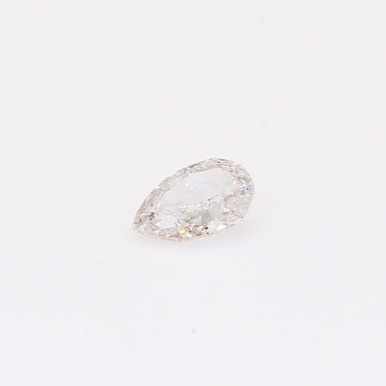 0.35 Carat pear-cut white diamond