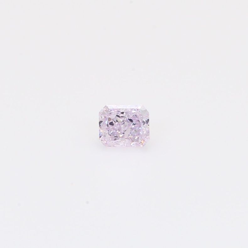 0.20 Carat radiant-cut fancy light purplish-pink diamond
