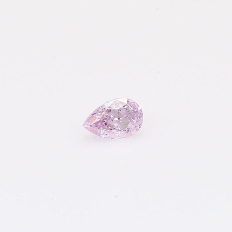 0.21 Carat pear-cut fancy purplish-pink diamond