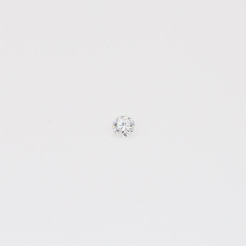 0.015 Carat round-cut FGH white diamond