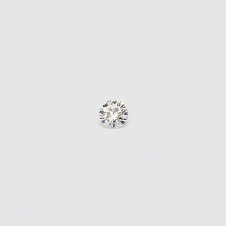 0.04 Carat round cut white diamond