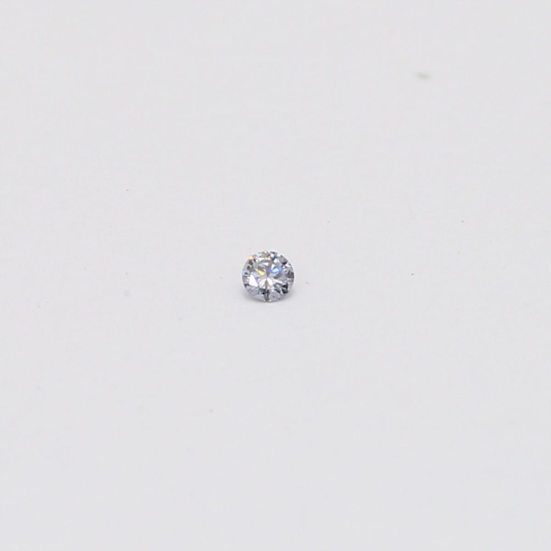 0.02 Carat round cut BL2 Argyle blue diamond