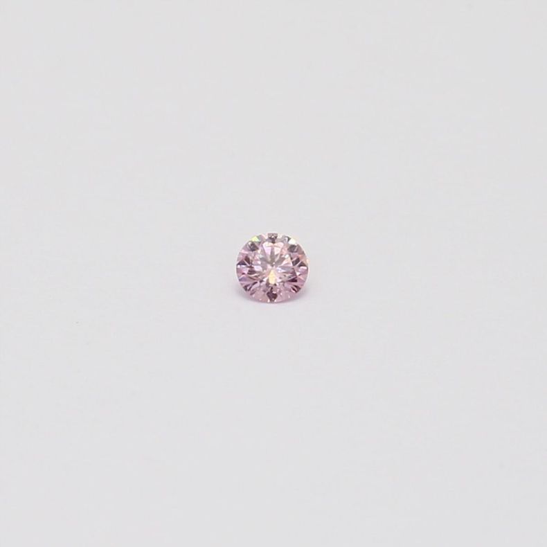 0.04 Carat round-cut FPP Argyle pink diamond