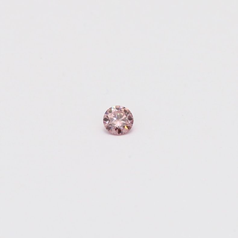 0.04 Carat round-cut FIPP Argyle pink diamond