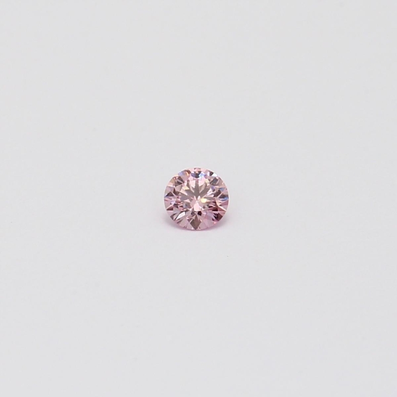 0.075 Carat round-cut FPP Argyle pink diamond