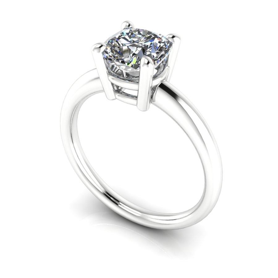 Soulmate solitaire diamond engagement ring