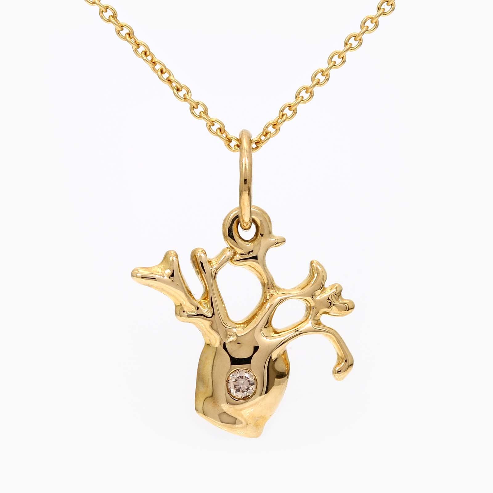 Baby Boab champagne diamond necklace