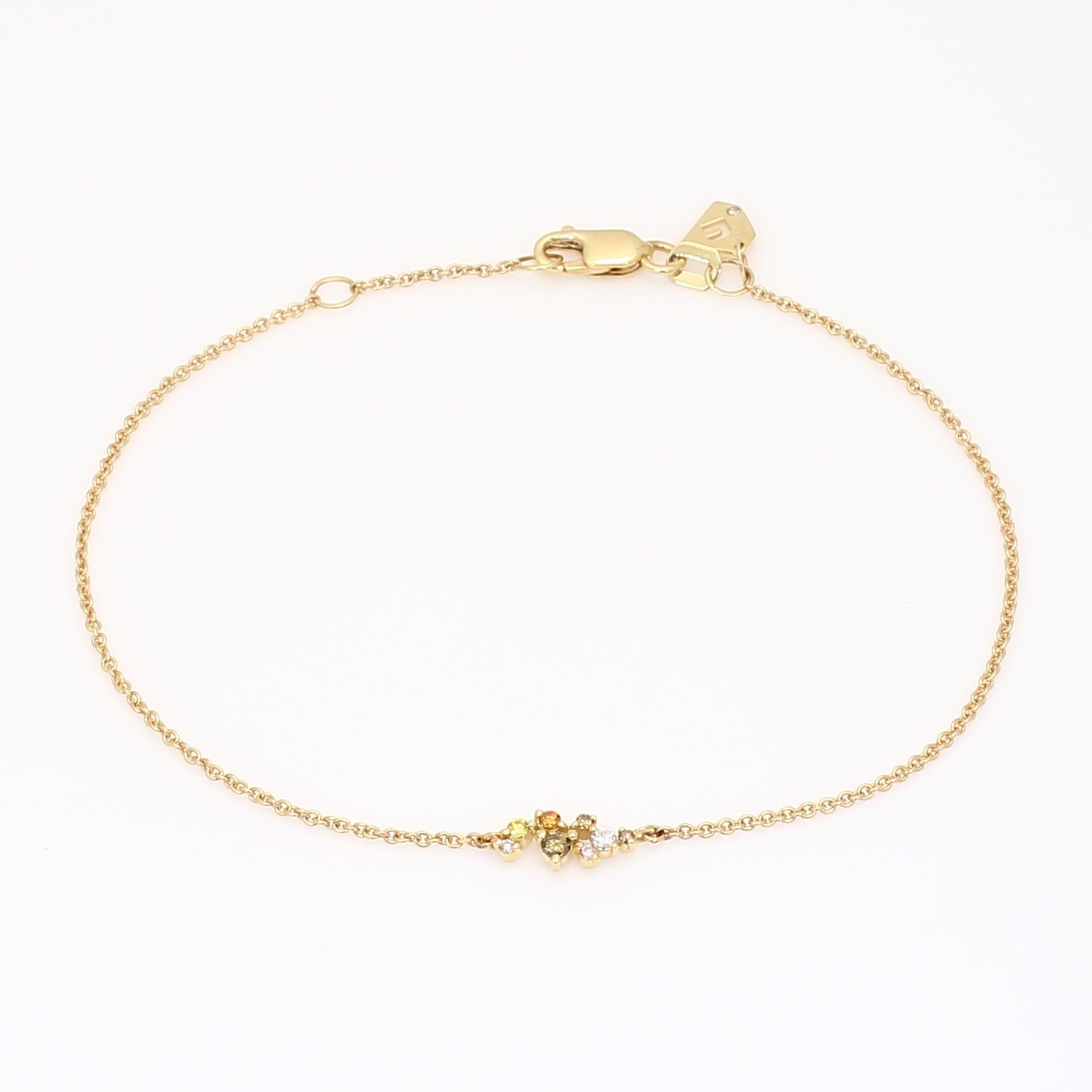 Carousel rainbow diamond bracelet