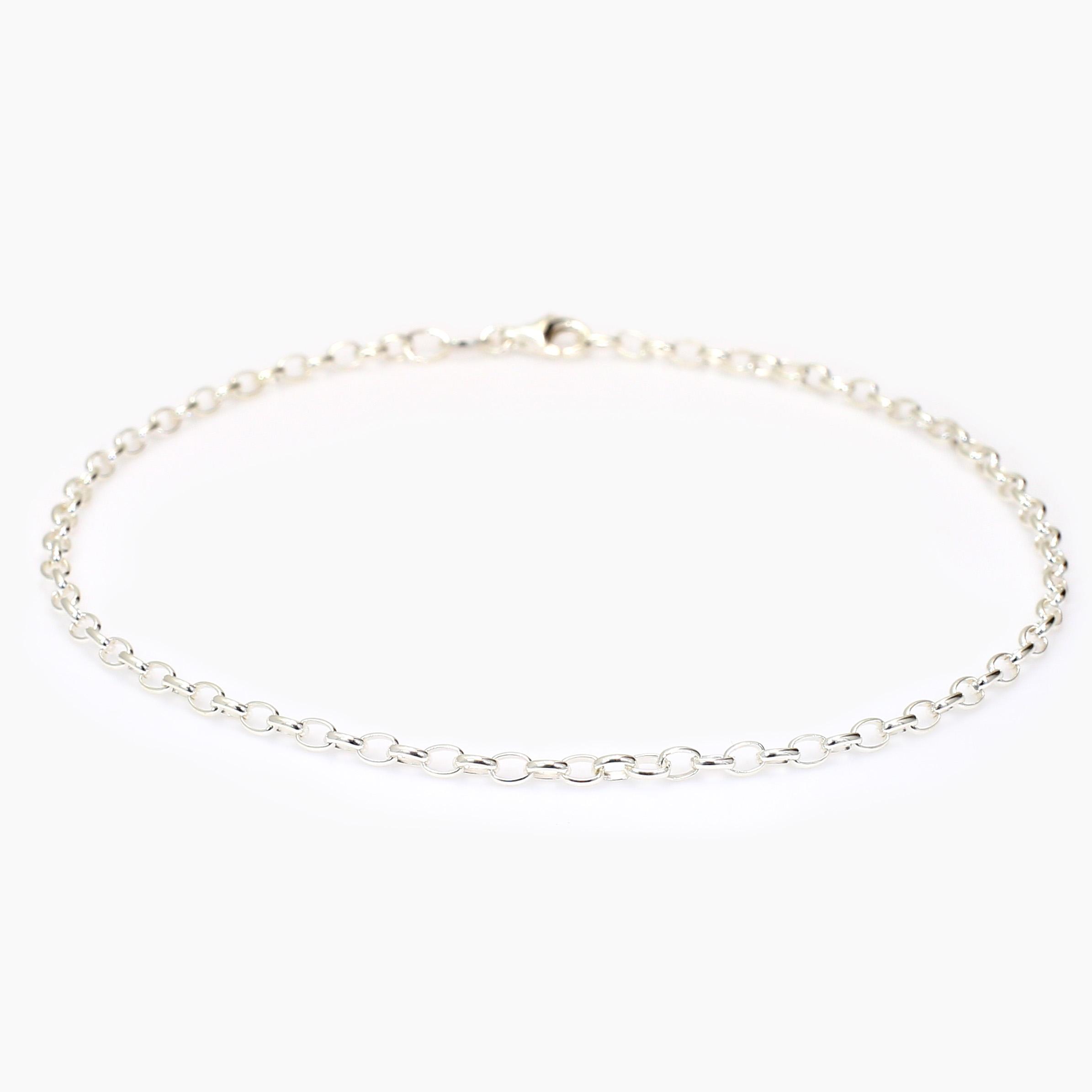 25cm Oval belcher chain anklet
