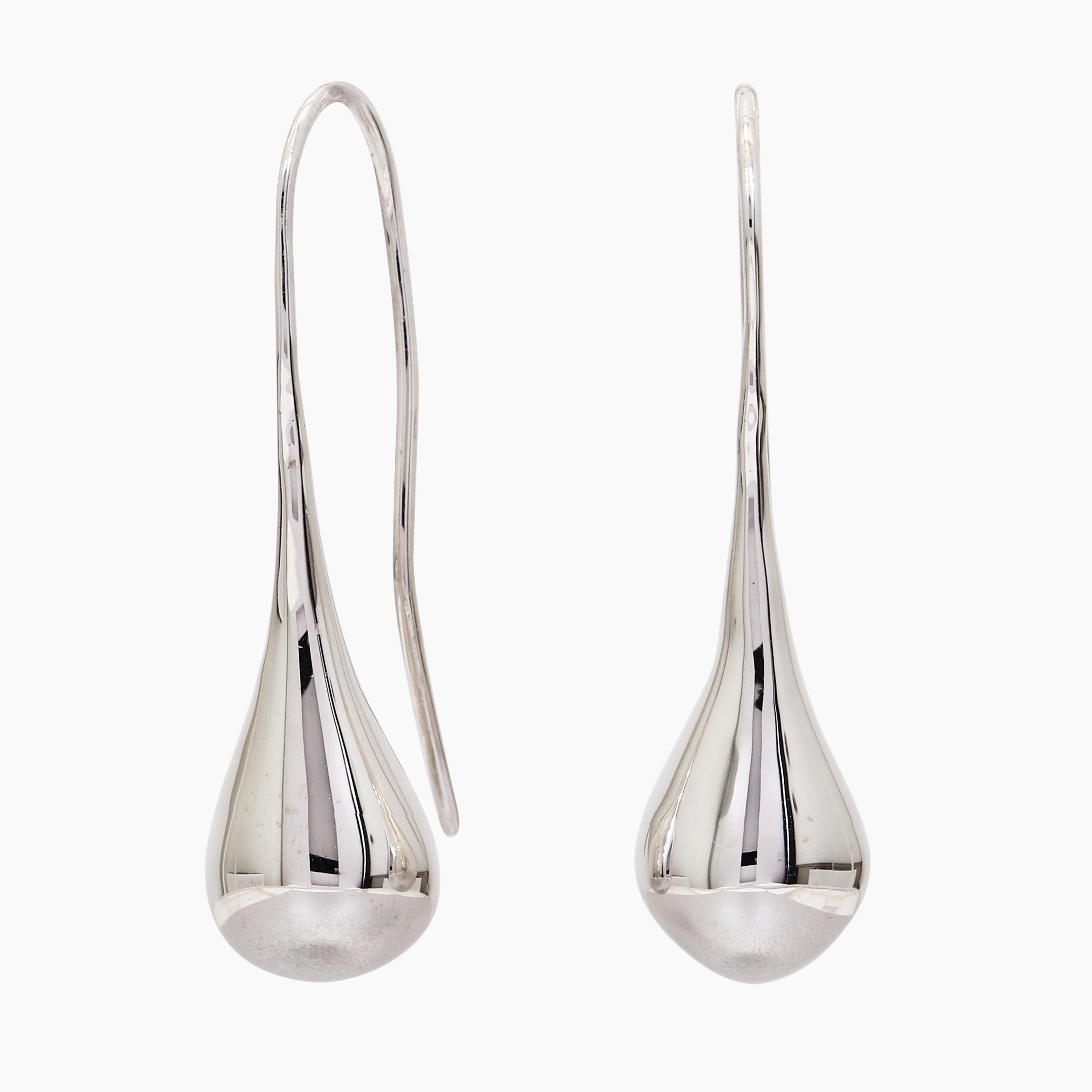 Delilah flared drop hook earrings
