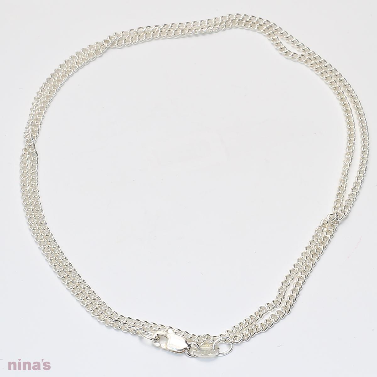 50cm sterling silver curb chain