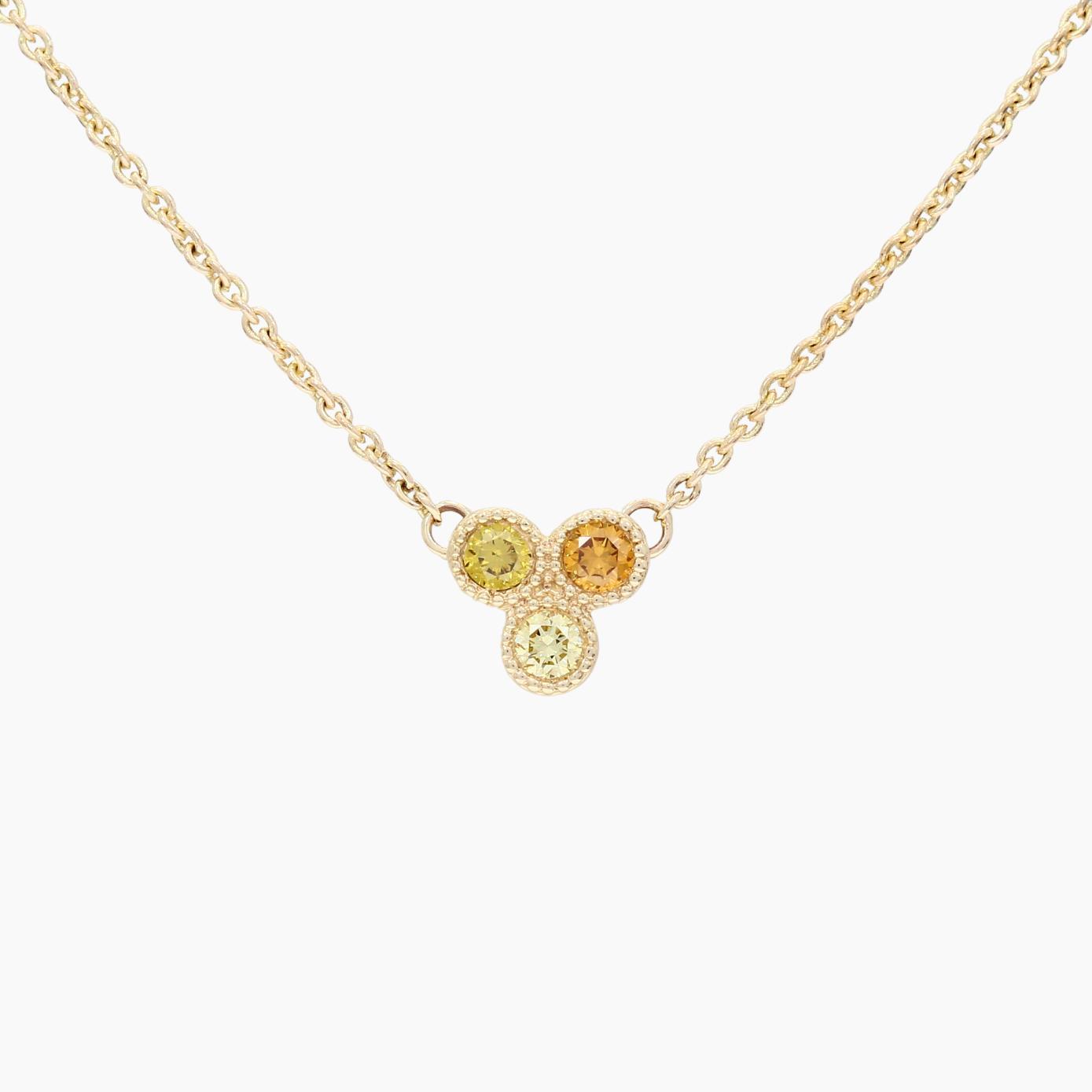 Astral rainbow diamond necklace