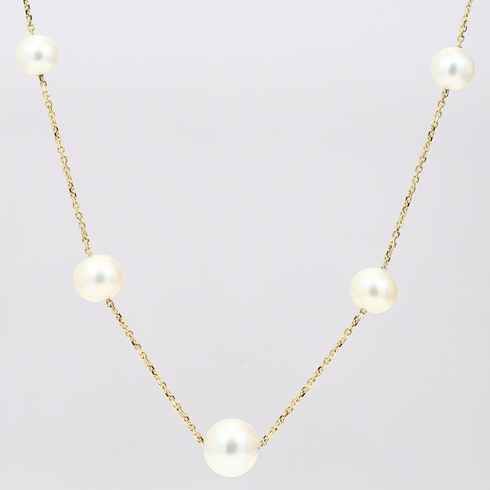 Haiti white pearl necklace