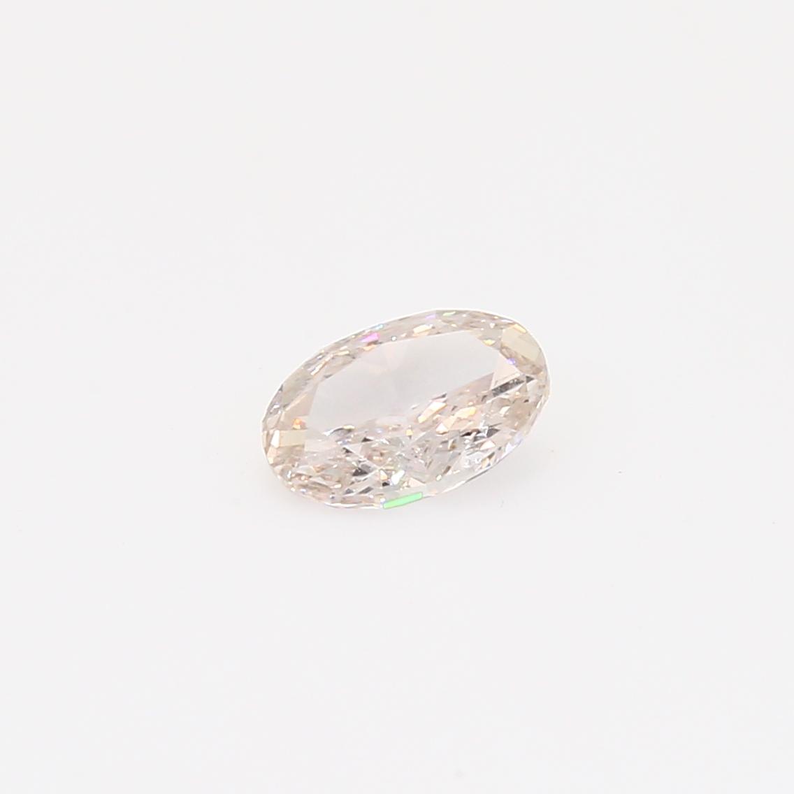 0.50 Carat oval cut fancy light pink diamond