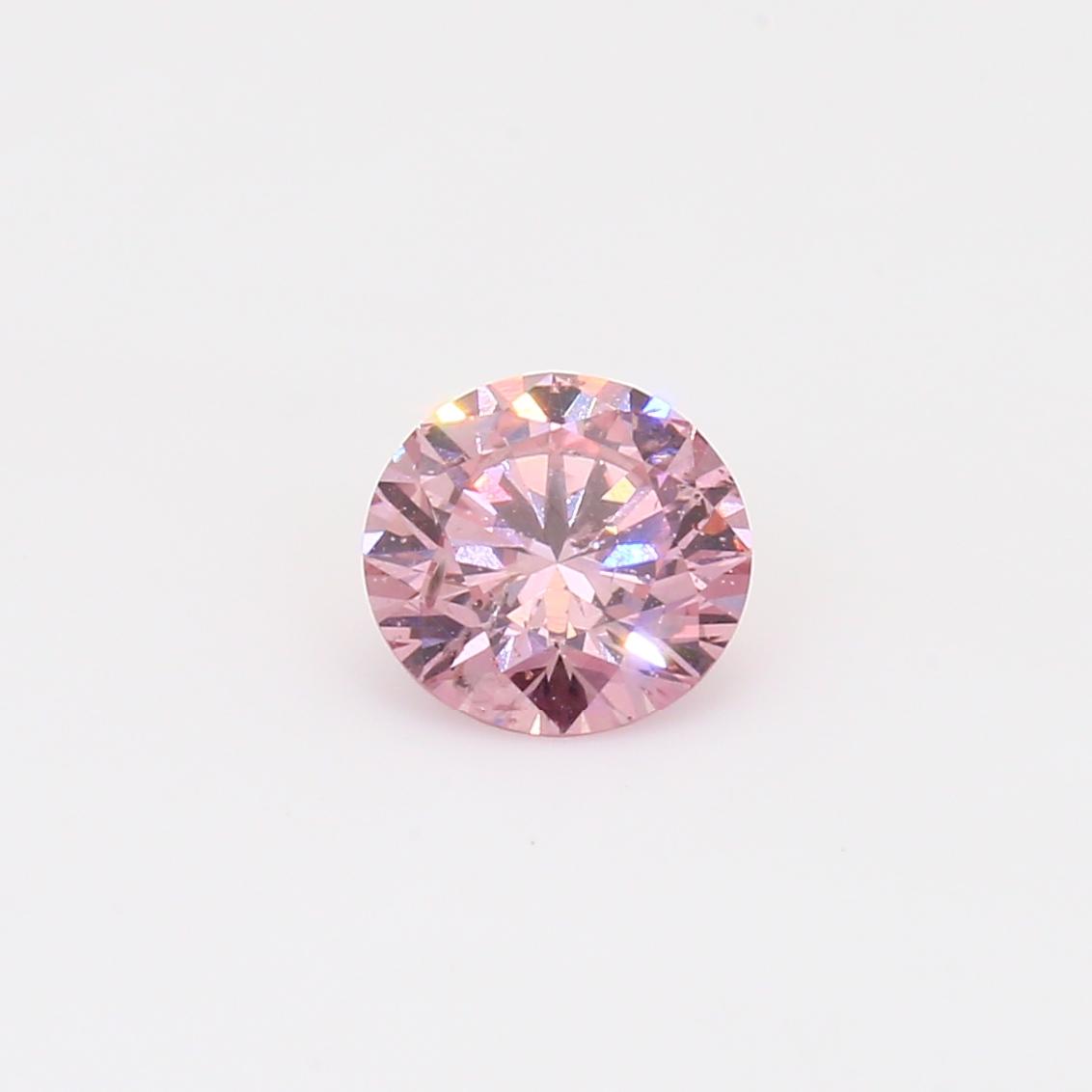 0.73ct round cut GIA certified 5P Argyle certified pink diamond