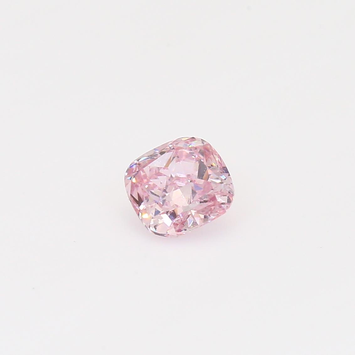 0.52 Carat cushion cut GIA certified fancy pink 7P Argyle pink diamond