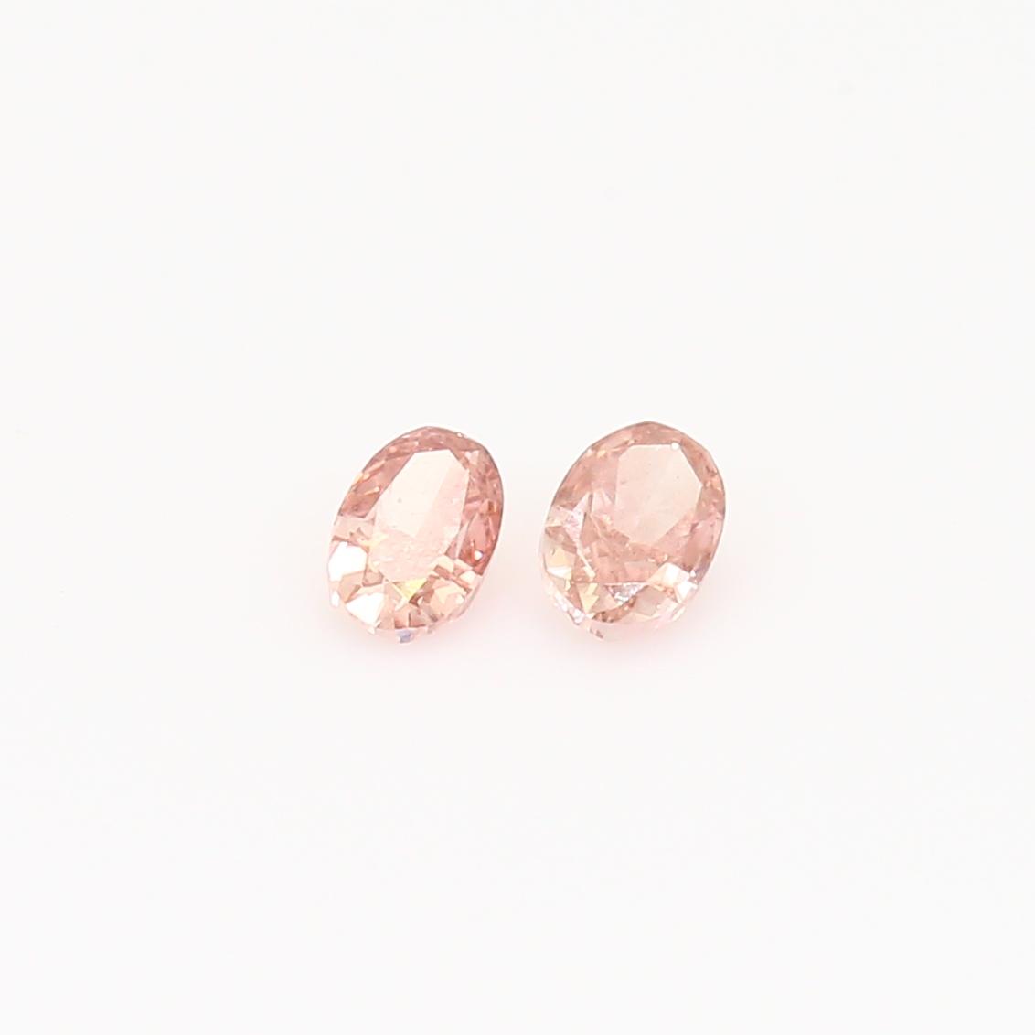0.36 Total carat parcel of oval cut FIP Argyle pink diamonds