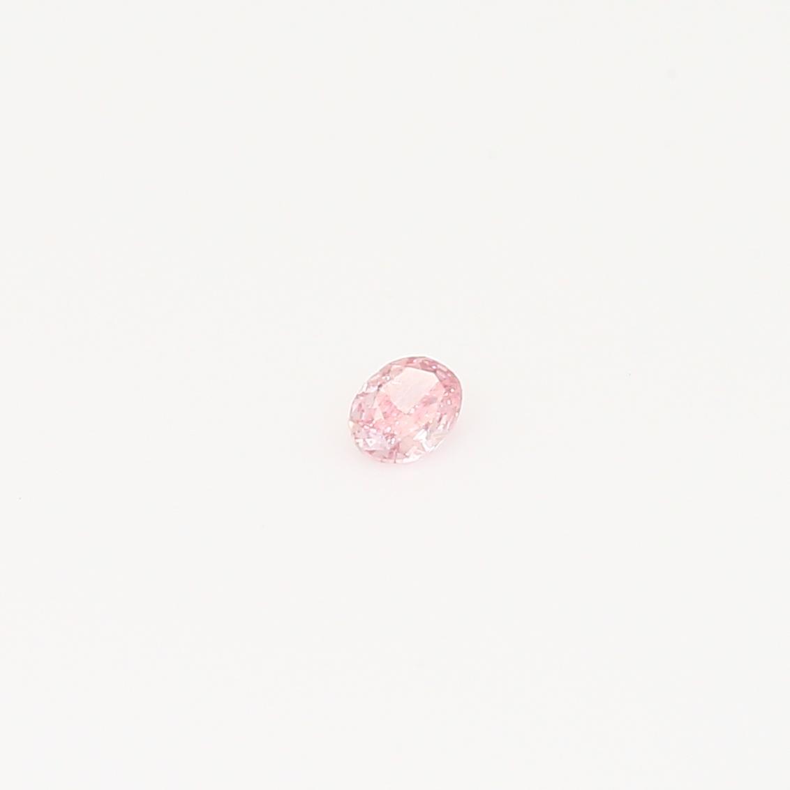 0.05 Carat oval cut 6P/PR Argyle pink diamond