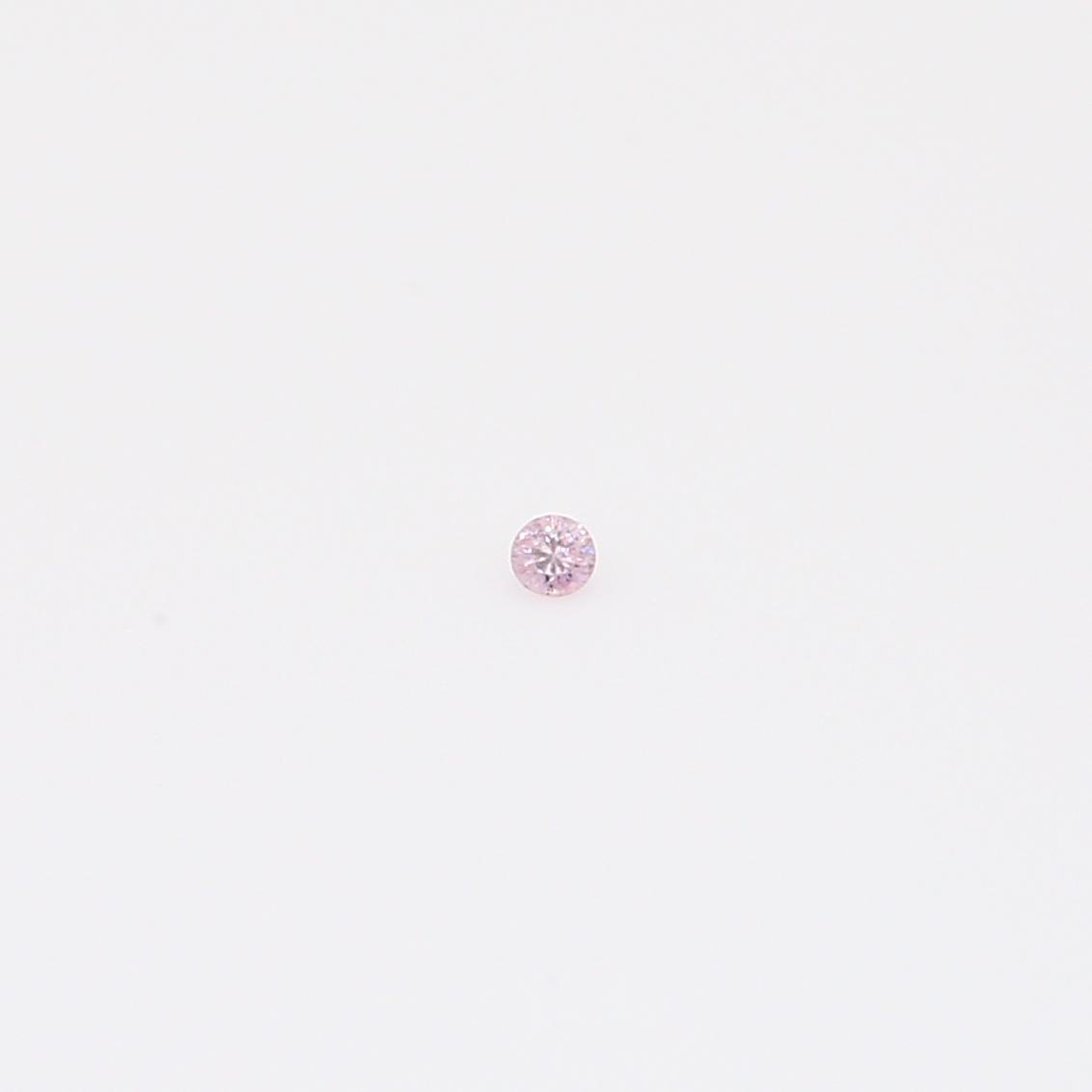 0.008 Carat round-cut FPP Argyle pink diamond