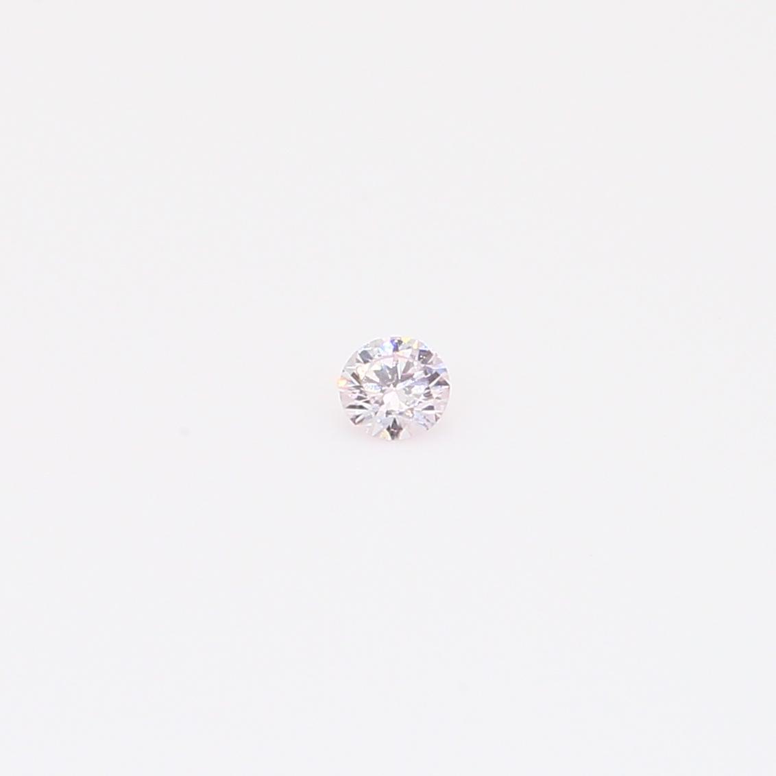 0.045 Carat round-cut FLPP Argyle pink diamond
