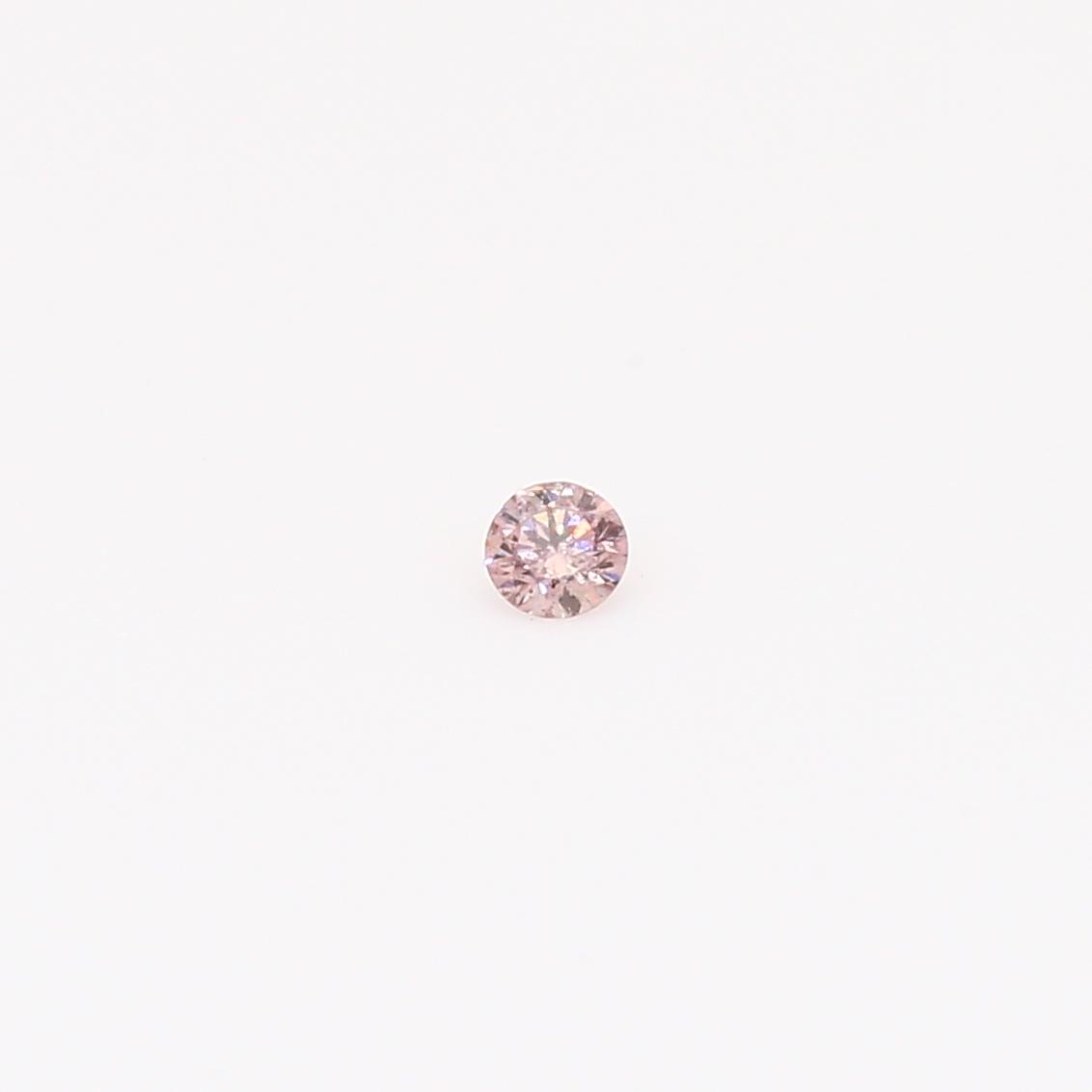 0.035 Carat round-cut FP Argyle pink diamond