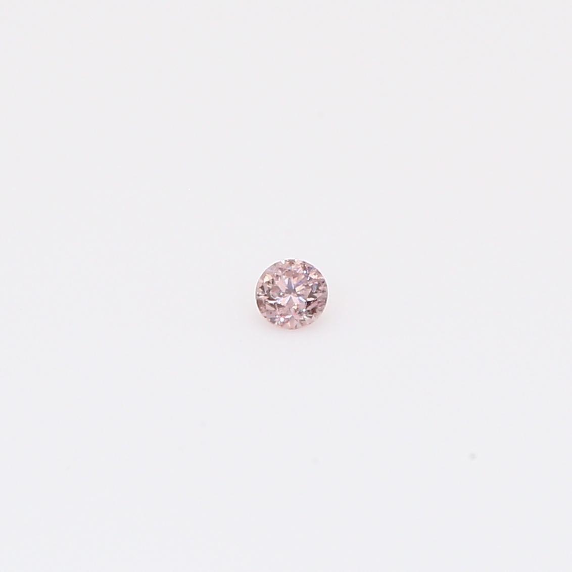 0.04 Carat round-cut FP Argyle pink diamond