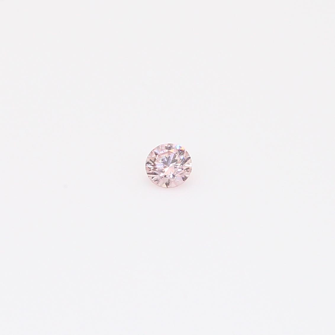 0.045 Carat round-cut FP Argyle pink diamond