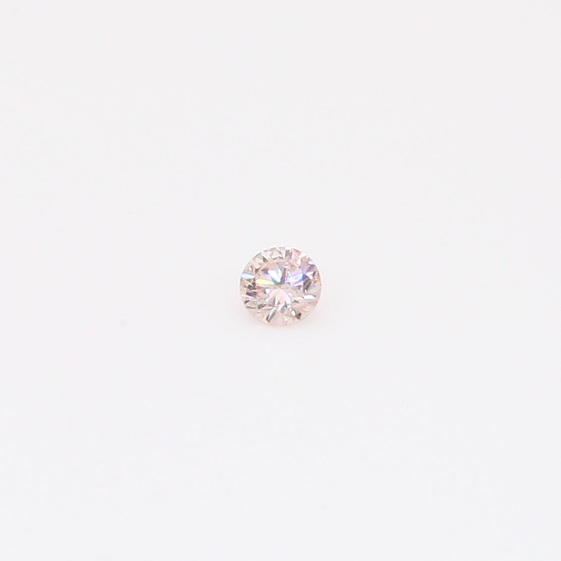 0.055 Carat round-cut FP Argyle pink diamond