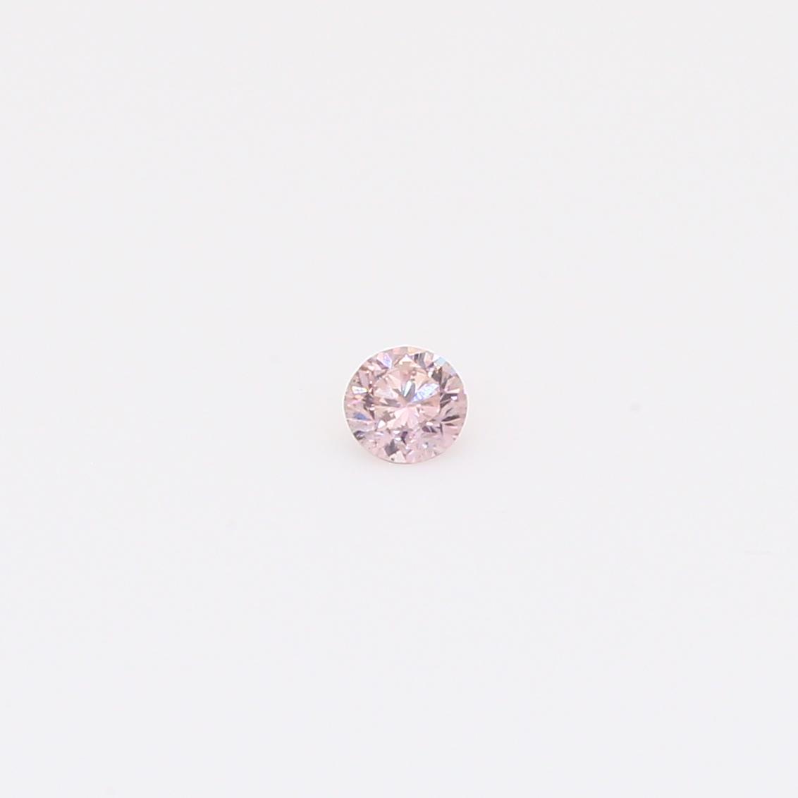 0.065 carat round-cut FP Argyle pink diamond