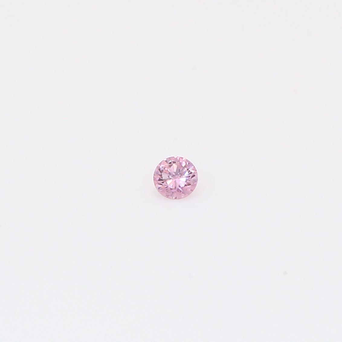 0.04 Carat round-cut FPP Argyle pink diamond