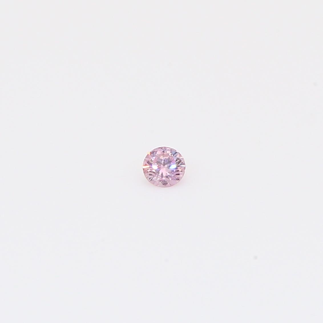 0.045 Carat round-cut FPP Argyle pink diamond