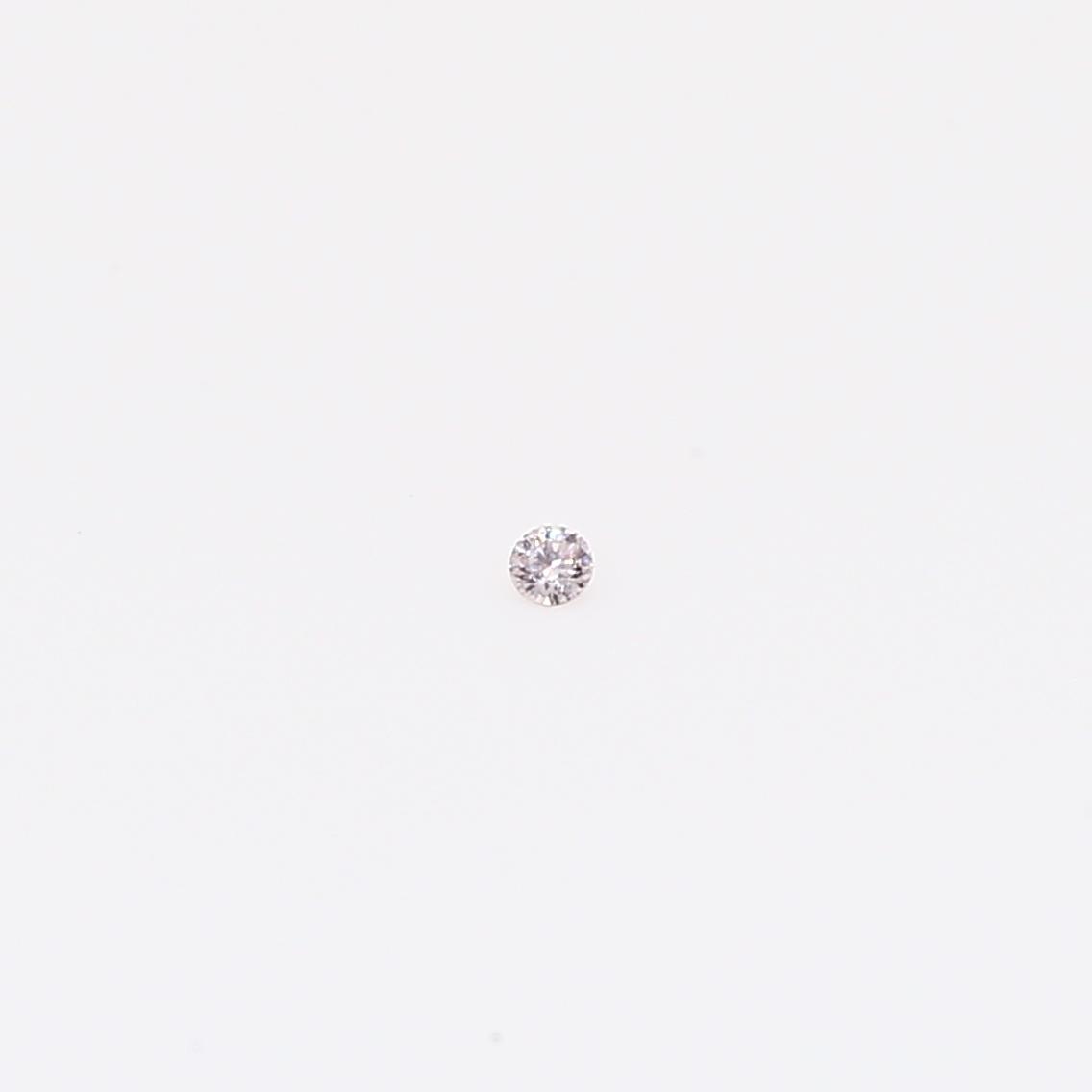0.008 carat round-cut FLP Argyle diamond