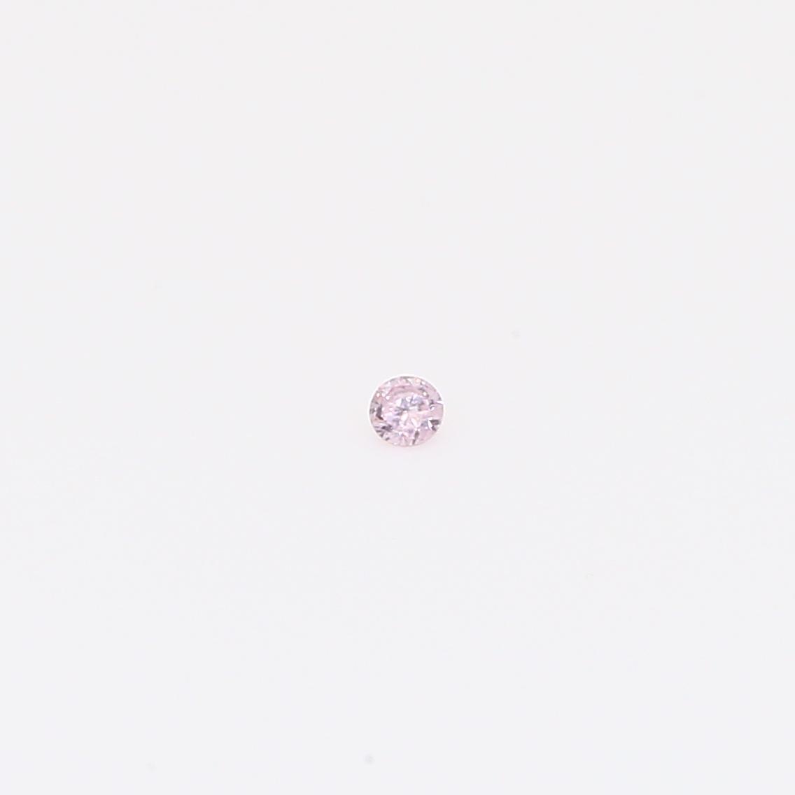 0.015 carat round-cut FLP Argyle diamond