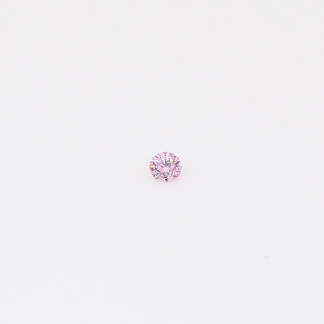 0.02 Carat round-cut FLP Argyle pink diamond