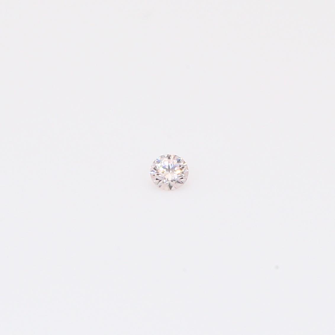 0.025 Carat round-cut FLP Argyle pink diamond
