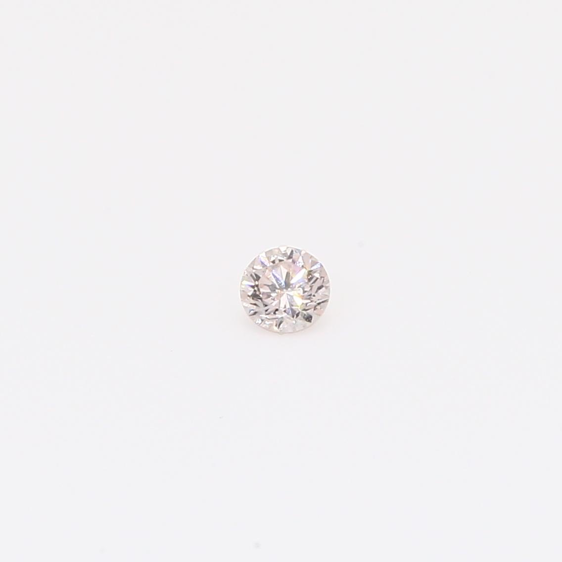 0.008 carat round-cut FLP Argyle diamond