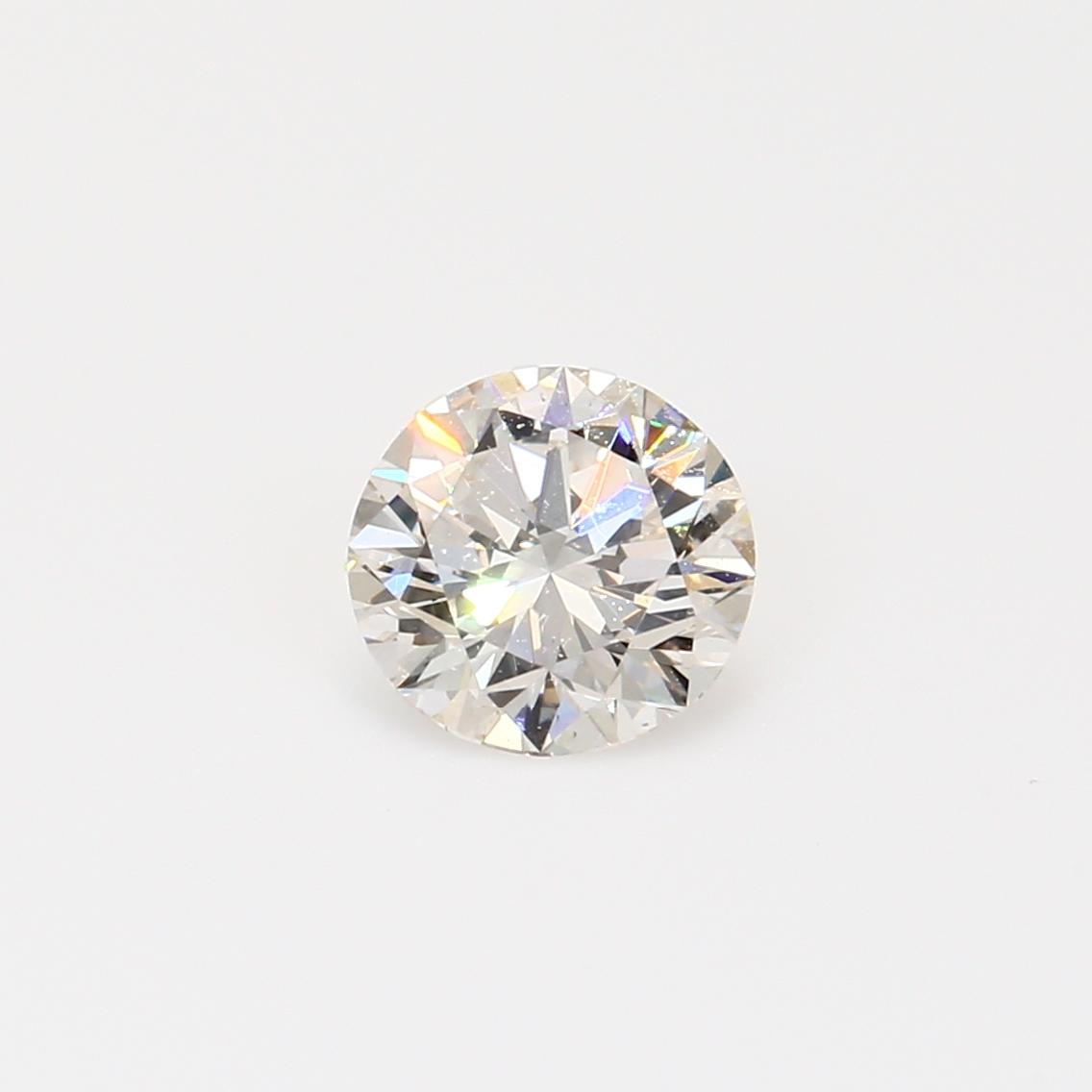 1.00 Carat round-cut GIA certified J white diamond