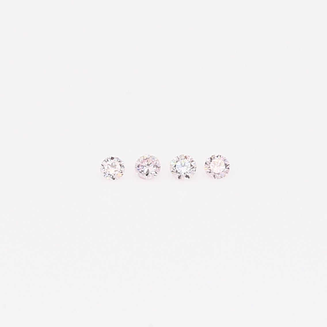 0.04 Total carat parcel of round-cut FLP Argyle pink diamonds