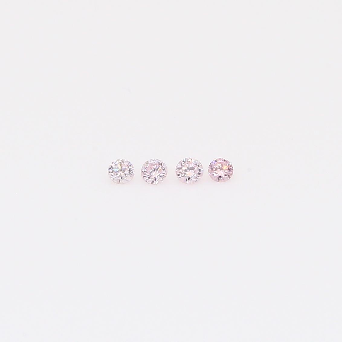 0.04 Total carat parcel of round-cut FLP Argyle pink diamonds
