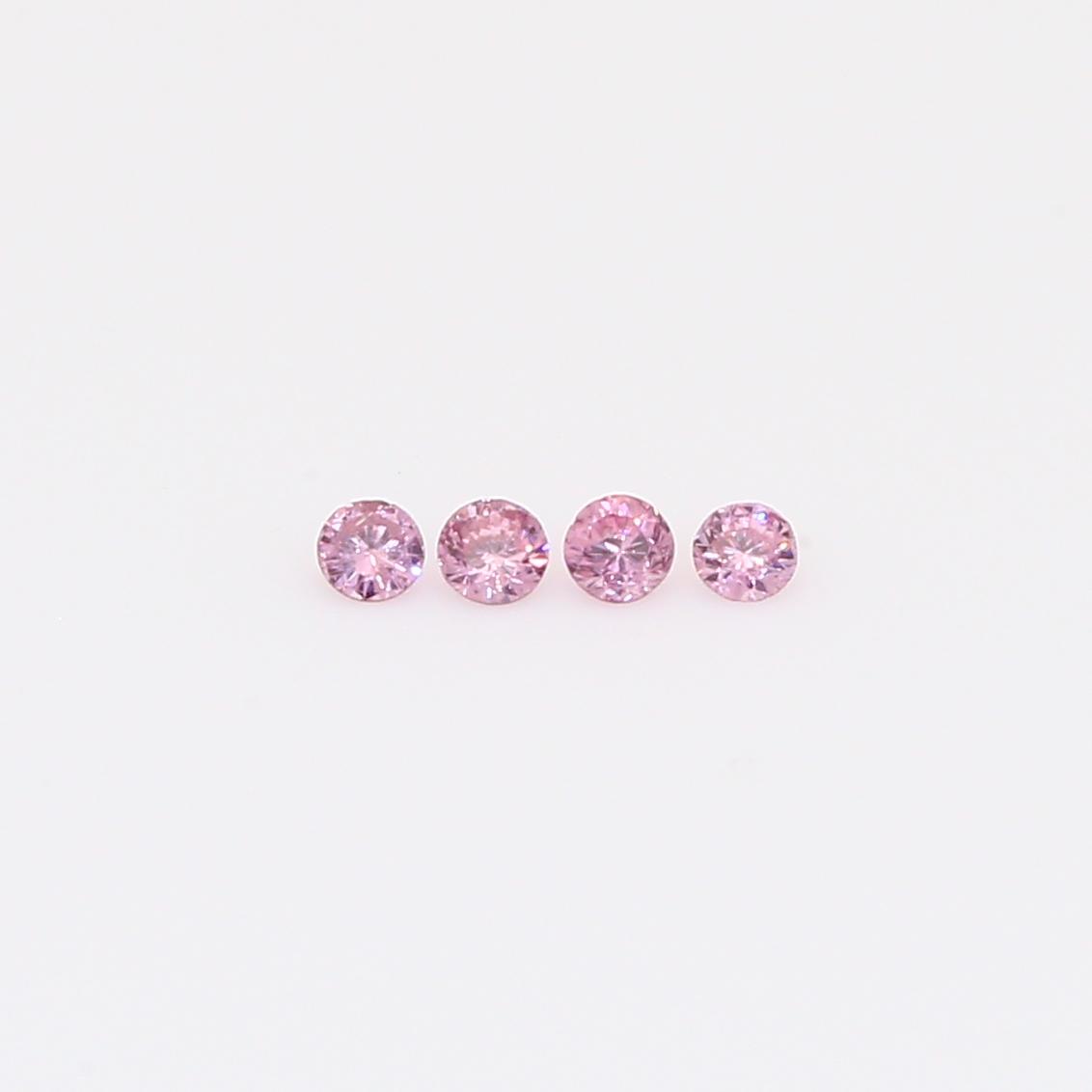 0.06 Total carat parcel of round-cut FIPP Argyle pink diamonds