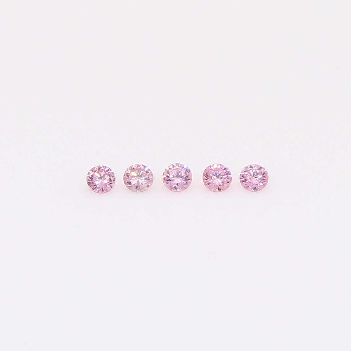 0.05 Total carat parcel of round-cut FIPP Argyle pink diamonds