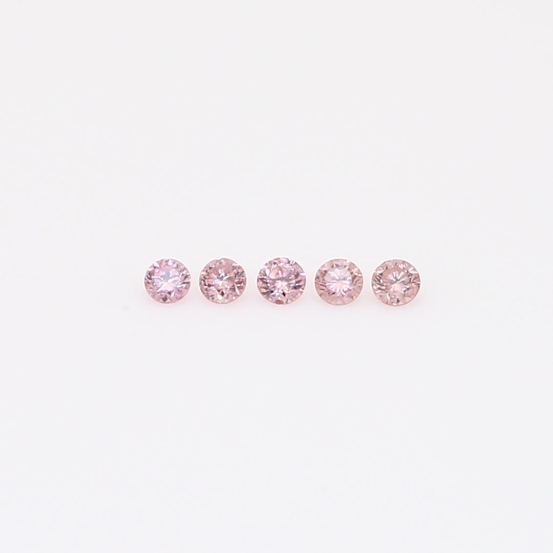 0.05 Total carat parcel of round-cut FIPP Argyle pink diamonds