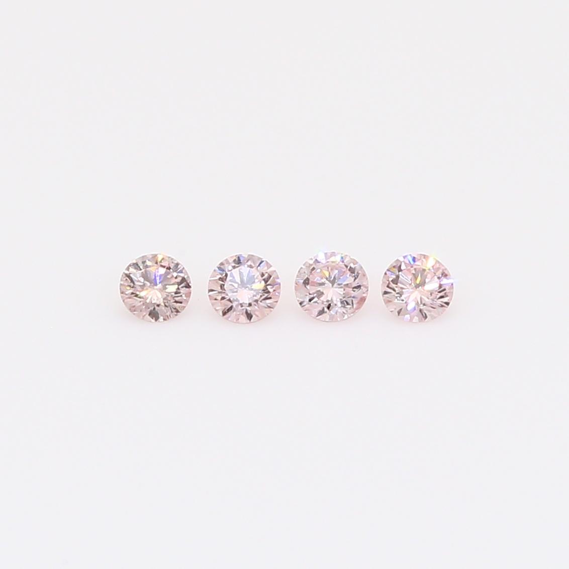 0.14 Total carat parcel of round-cut FP Argyle pink diamonds