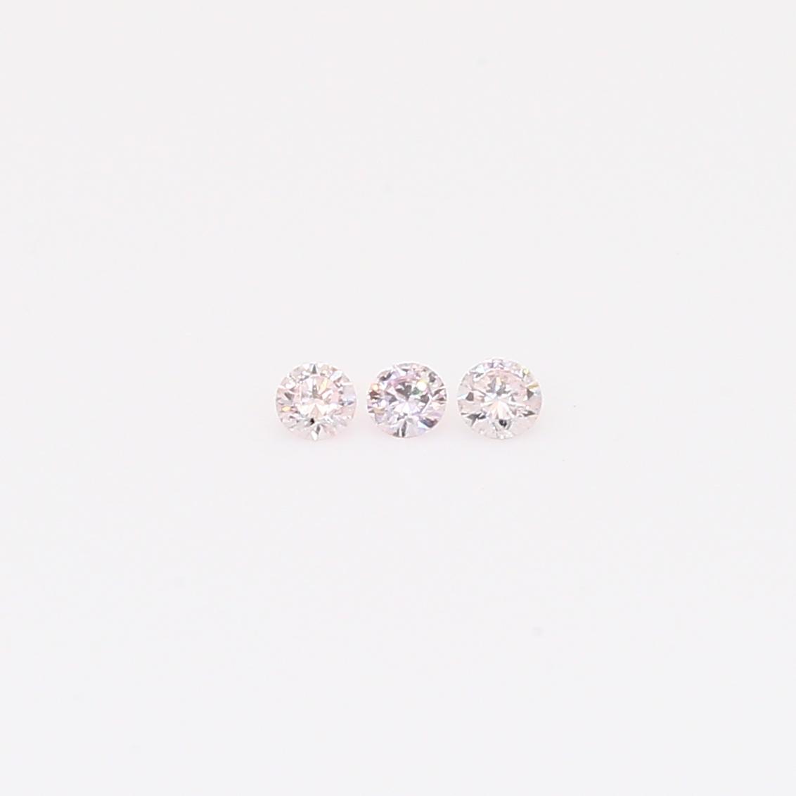 0.06 Total carat trio of FLP Argyle pink diamonds