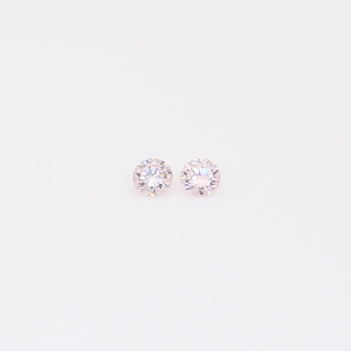 0.05 Total carat pair of FLP Argyle pink diamonds