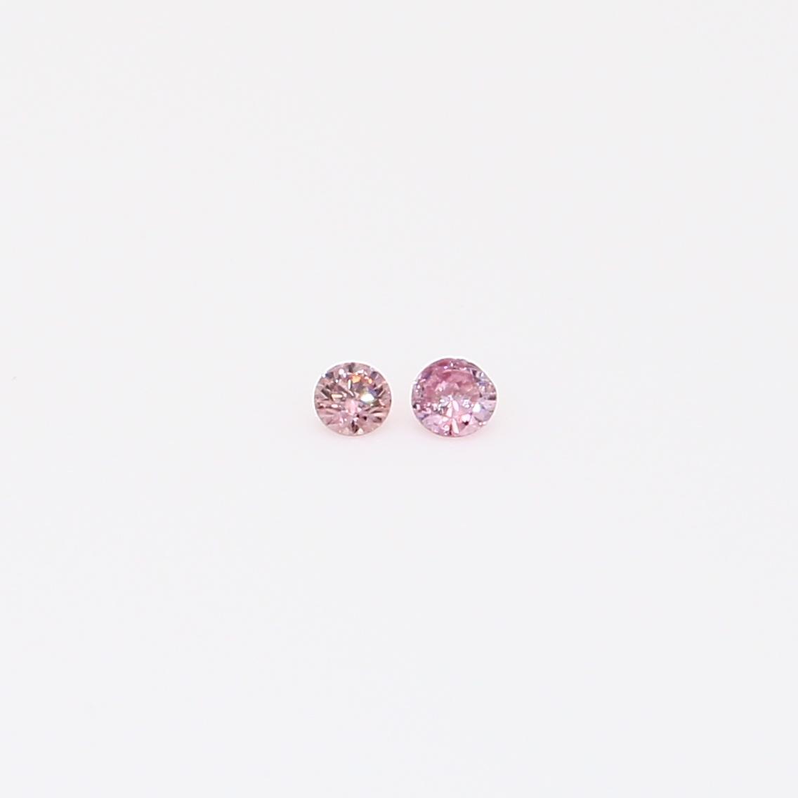 0.04 Total carat pair of FIPP Argyle pink diamonds